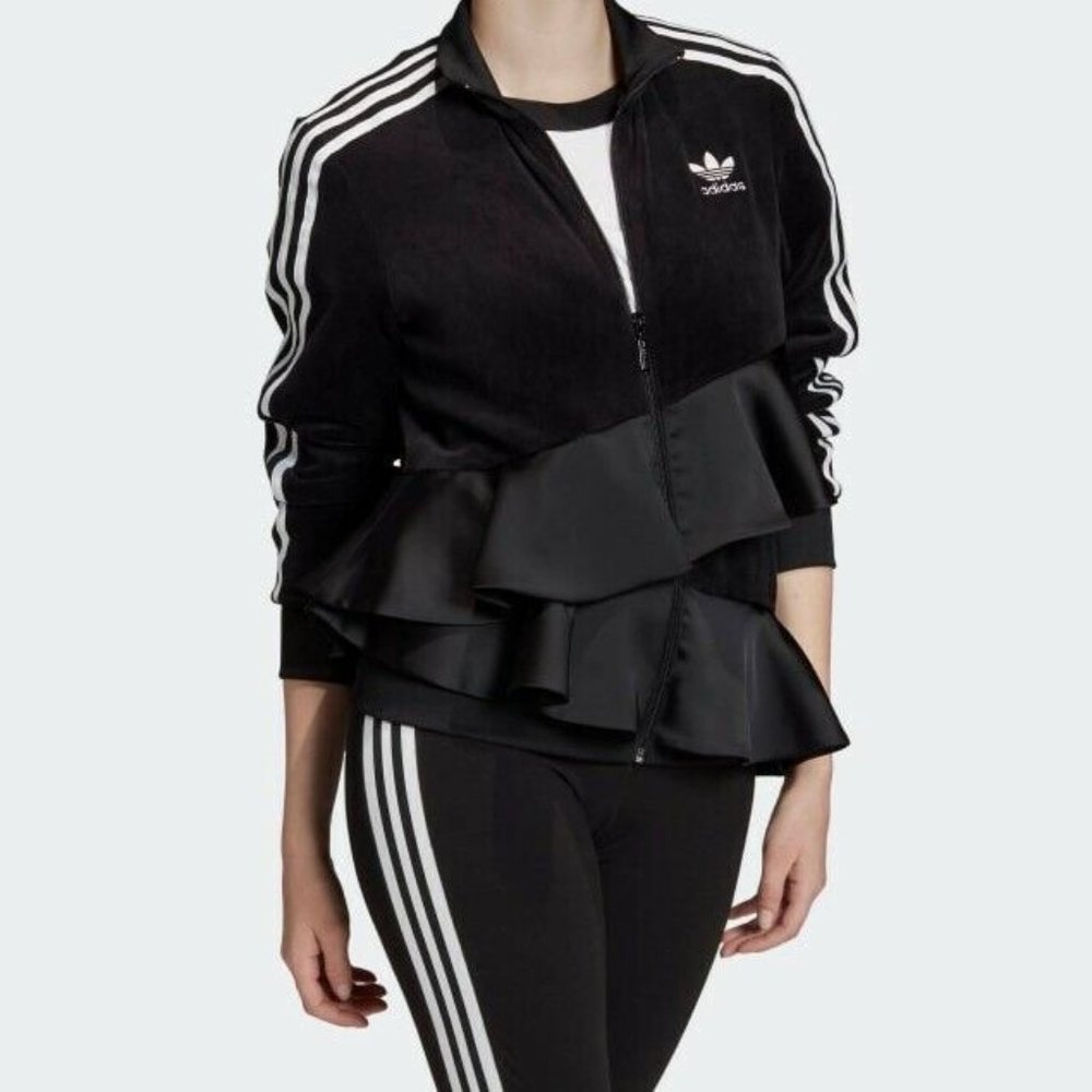 adidas Originals Black Ruffle Jacket
